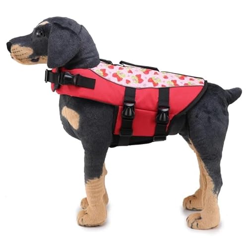 Sommer-Schwimmweste Für Hunde,Badeanzug Für Hunde,Reflektierender Badeanzug,Kleidung Für Hundebedarf,6,L 22–35 kg,Brustumfang 69–80 von Gulunmun