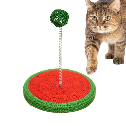 Cat Toy, Kitten Scratching Board, Furniture Protector for Wall Couch Carpets Sofas, Spring Ball Pad, Floor Grab Pads, 6.89x8.66 Inches, Indoor Cat Play and Scratch Solution von Gungtj