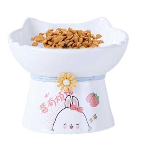 Ceramic Cat Food Bowls, Raised Cat Bowl, Elevated Cat Bowl Cat Feeding Station Adjustable Cat Bowl Tilted Cat Food Bowl Ergonomic Cat Bowl Anti-Vomit Cat Bowl Elevated Pet Bowl Raised Cat Water Bowl von Gungtj