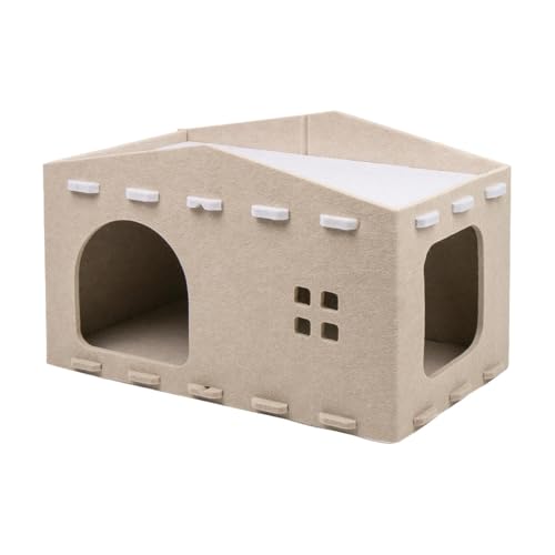 Doppelschichtiges Katzenbett | Haustierhaus | Katzenhaus für kleine Katzentürme | Haustierversteck | Katzenhöhle für mehrere Kätzchen von Gungtj