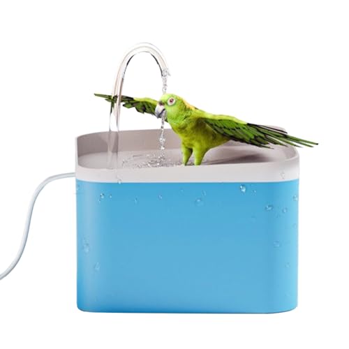 Electric Bird Bath, Automatic Bird Bathtub, Pet Bathtub Fountain, Shower Tub for Peonies, Parakeets, Cockatiels, Canary, Budgerigar,5.91x4.72x3.94 Inches von Gungtj