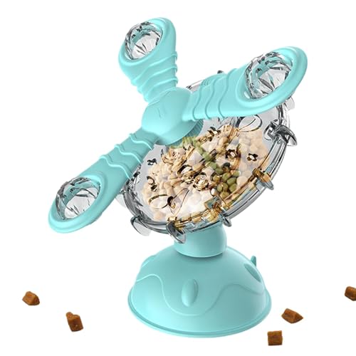 Gungtj Cat Treat Dispenser Toy | 360-Degree Rotating Cat Food Dispenser | Interactive Slow Feeder Toy for Cat Training, Entertainment, and Feeding Control Entertaining Cats with Treats von Gungtj