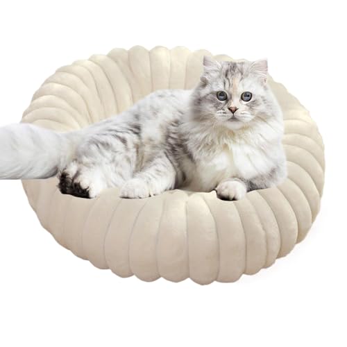 Gungtj Donut Dog Bed, Donut Cat Bed, Plush Dog Bed, Round Cat Couch, Soft Pet Bed, Washable Pet Bed, Anti-Slip Dog Bed, Cat Bed for Small Pets, Small Dog Bed, Small Cat Bed, Donut pet Bed von Gungtj