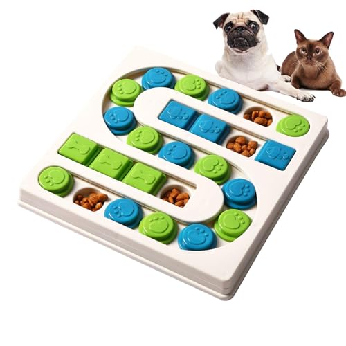 Gungtj Hundepuzzlespielzeug,Hundepuzzlespielzeug für intelligente Hunde,Slow Feeder Hundepuzzlespielzeug - Rutschfester Puzzle-Napf, interaktives Hundespielzeug, Hunde-Anreicherungsspielzeug für das von Gungtj