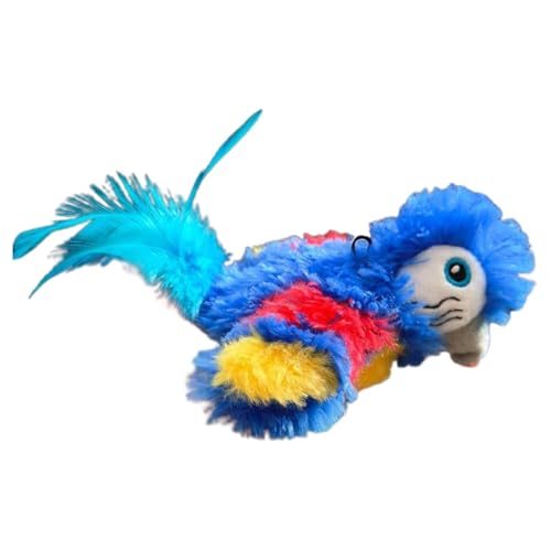 Gungtj Interactive Bird Toy, Cat Toy Bird, Plush Cat Toy, Flapping Bird Toy, Catnip Bird Toy, Parrot Cat Toy, Touch Activated Toy, Flapping Wings Bird, Kitten Bird Toy, Plush Parrot Toy von Gungtj