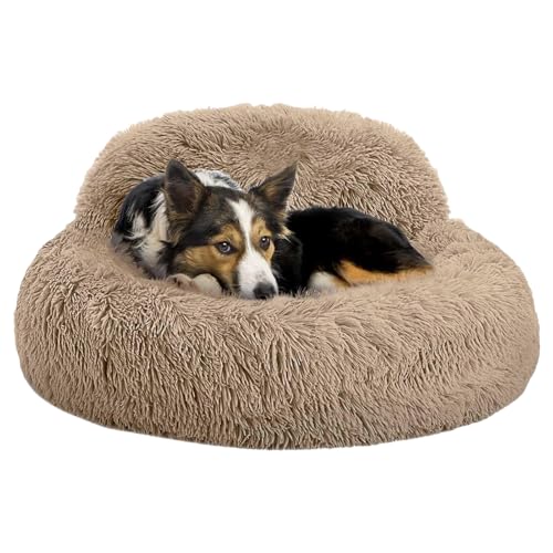 Gungtj Komfort-Hundebett, weiches, rundes Haustiersofa, erhöhte Kanten, rutschfeste Unterseite, Plüsch und beruhigendes Design für Nachtschlaf, stürmisches Wetter, tägliche Erholung, Wohnung Gungtj Komfort-Hundebett, weiches, rundes Haustiersofa, erhöhte Kanten, rutschfeste Unterseite, Plüsch und beruhigendes Design für Nachtschlaf, stürmisches Wetter, tägliche Erholung, Wohnung von Gungtj