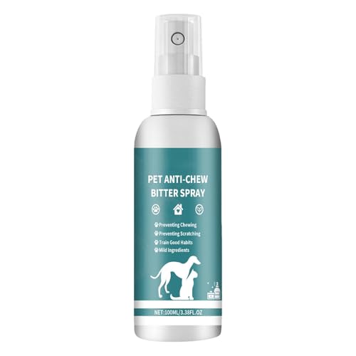 Gungtj No Bite Spray für Hunde | 100 ml Anti-Kau-Bitterspray für effektives Haustiertraining | Verhaltenshilfen für Hunde und Katzen für den Innen- und Außenbereich | Sichere Lösung zur Vermeidung von von Gungtj