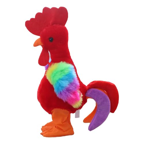 Gungtj Quaeetyu Dancing Squawking Chicken Doll, Animated Chicken Stuffed Toy, Electric Waving Chicken, Interactive Dancing Chicken, Squawking Chicken Home Decor Perfect Use for Kids von Gungtj