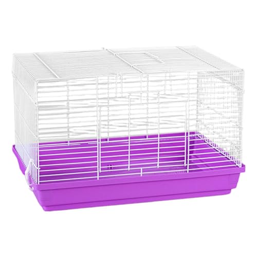 Hamster House, Portable Gerbil Home, Small Animal Habitat, Detachable Bottom, Ventilated Pet Cage, Pet Cage Accessories for Sleeping, 18.5x11.81x11.81 inches von Gungtj