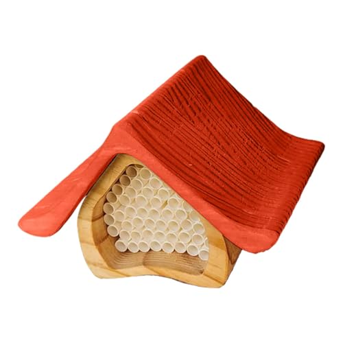 Honigbienenhaus Wandmontiertes Bienenhaus, Honigbienenenenenhaus, schützendes Bienenhaus, handgefertigtes Bienenhaus, multifunktionales Holzstarter-Imker-Set dekorativ für Wand, Zaun, Stamm von Gungtj