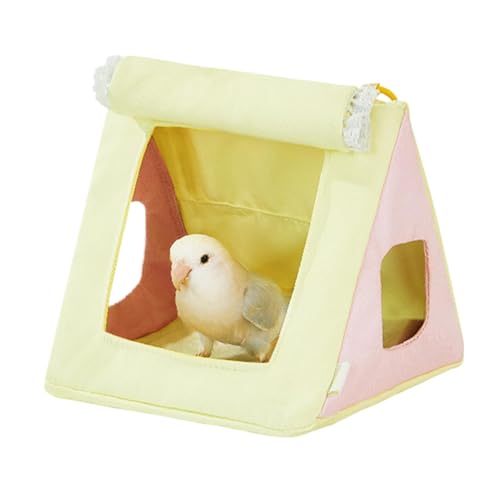 Parakeet Nest, Pet Hammock Toy, Four Seasons Parrot House, Soft Cozy Material, 6.69x6.3x5.91 Inches, Bird Cage Accessory for Home Pet Room Bedroom Cafe von Gungtj