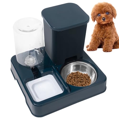 Gupcaqosjw Automatischer Futterspender, 27x25x21Cm Katzen Futterautomat 2 Näpfe, Katzenfutter Automat, Wasser Und Futterspender Katze, Automatisches Futter Und Wasserspender Für Hunde, Katzen Gupcaqosjw Automatischer Futterspender, 27x25x21Cm Katzen Futterautomat 2 Näpfe, Katzenfutter Automat, Wasser Und Futterspender Katze, Automatisches Futter Und Wasserspender Für Hunde, Katzen von Gupcaqosjw