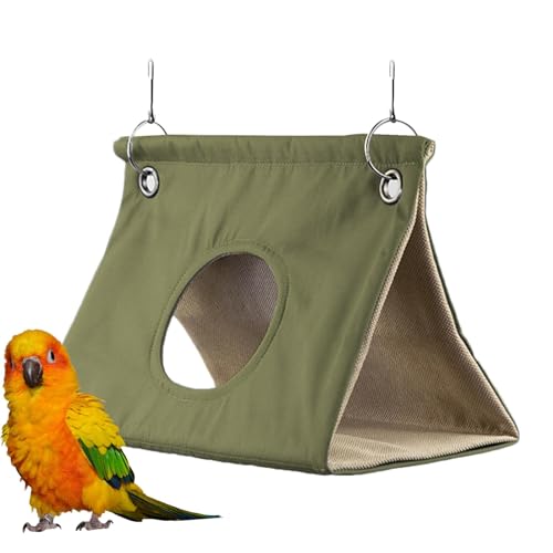 Gupcaqosjw Vogelhängematte, Vogelbett, Wellensittiche Hängematte Vogelnest, Warmes Nesthaus, Schuppenhütte, Papageien-Kuschelhöhle, atmungsaktives Versteck für Graupapageien, Sittiche, von Gupcaqosjw