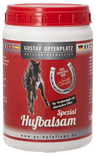 Gustav Optenplatz Spezial GO! Hufbalsam farblos mit Pro Vitamin B5 u. ätherischen Ölen 1000 ml von Gustav Optenplatz