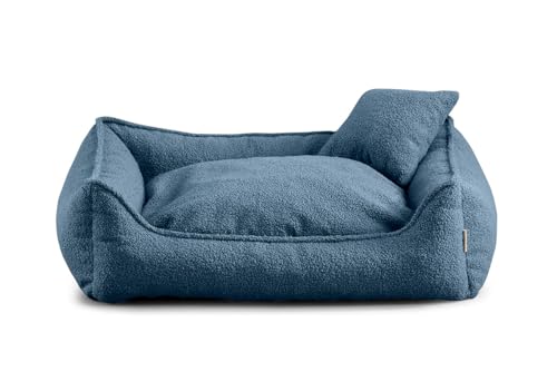 Gutekissen® Bear Hundebett Grosse Hunde - Hundekissen Waschbar - Inklusive kleines Kissen - Farb- und Größenwahl (S - 65x55, Blau) von Gutekissen