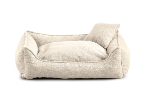 Gutekissen® Bear Hundebett Grosse Hunde - Hundekissen Waschbar - Inklusive kleines Kissen - Farb- und Größenwahl (S - 65x55, Creme) von Gutekissen