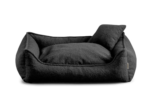 Gutekissen® Bear Hundebett Grosse Hunde - Hundekissen Waschbar - Inklusive kleines Kissen - Farb- und Größenwahl (S - 65x55, Schwarz) von Gutekissen