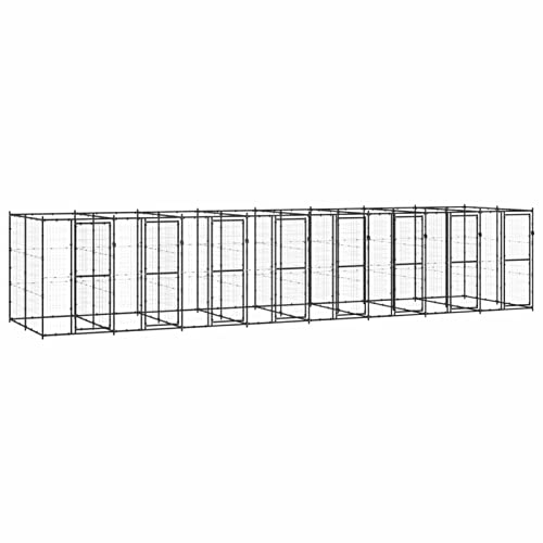 GuyAna Outdoor-Hundezwinger Stahl 19,36 m² Wurfbox FüR Hunde Kaninchen Auslauf Puppies Home von GuyAna