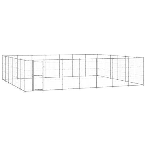 GuyAna Outdoor-Hundezwinger Verzinkter Stahl 50,82 m² Katzengehege Outdoor Tiergeheges von GuyAna