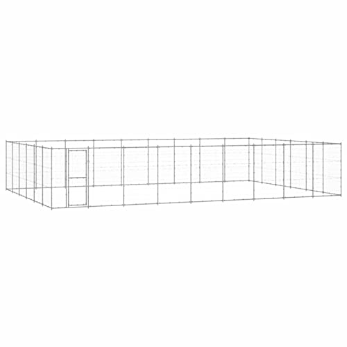 GuyAna Outdoor-Hundezwinger Verzinkter Stahl 65,34 m² Katzengehege Outdoor Tiergeheges von GuyAna