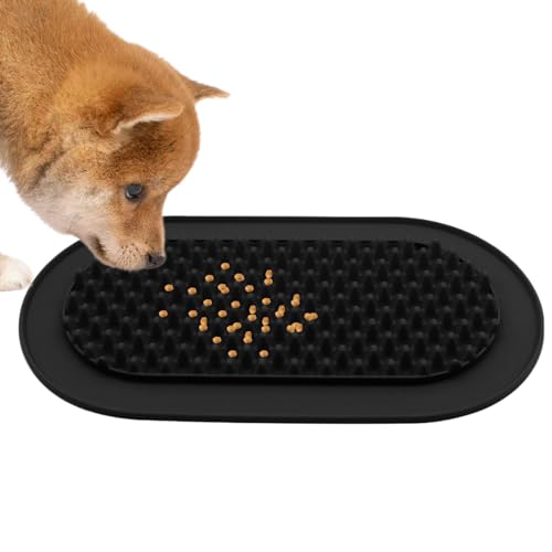 Dog Licking Mat, Silicone Puppy Slow Feeding Tray, Licking Mat for Dogs, Averse Tip Slow Feeder Dog Bowls, Dog Enrichment Toys, Slow Feeder Licking Mat, Dog Feeding Tray, Silicone Dog Licking Mat von Gvblkq