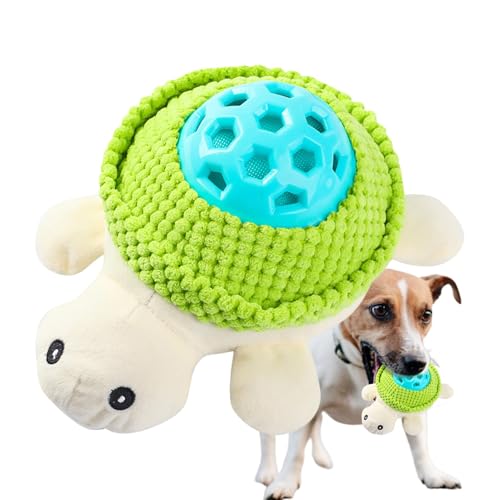 Gvblkq Chew Toys for Puppies, Cute Turtle Shape Dog Teeth Cleaning Toy, Sturdy Construction Interactive Dog Treat Toy for Small & Medium Dogs (0-6 Months) 18cm/9 x 7in von Gvblkq