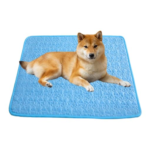 Gvblkq Cool Pet Pad - Tragbare rutschfeste Hundekühlunterlage - Hundekäfig-Pad, Haustier-Kühldecke, Hundeschlafmatte, kühlendes Hundebett für Reisen Hunde Katzen von Gvblkq