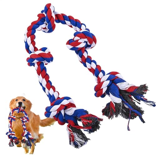 Gvblkq Dog Rope Toy, Puppy Chewing Teething Tool, Heavy Duty Rope for Medium and Large Breeds, Indestructible Chew Toy for Teeth Cleaning, Boredom Relief, Sturdy Pet Accessory, (730g) von Gvblkq