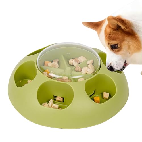 Gvblkq Dog Treat Puzzle Slow Feeder, Interactive Puzzle Toys For Dogs, Slow Feeder Dog Bowl, Mental Stimulation Dog Toy, Brain Food Dispenser For Dogs, Dog Enrichment Puzzle Feeder, Pet Training von Gvblkq