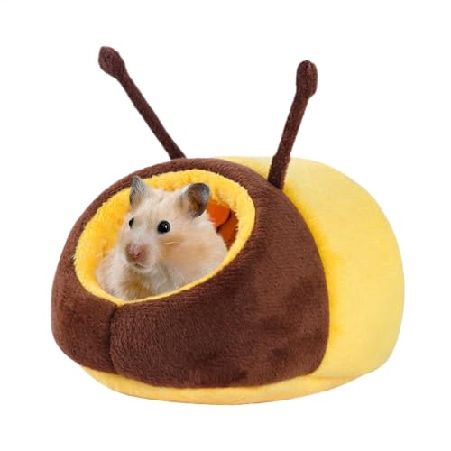 Gvblkq Hamsterbett, Kleintierbett, Cartoon-Hamsterbett, rutschfestes Tierbett, Hamster-Hängematte, Kleintierkäfigzubehör, Zwerghamsterbett, Igelbett, kleines Bett, kleine Anim von Gvblkq