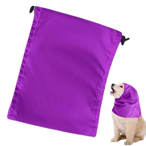 Gvblkq Hunde-Snood-Regenhut, Hunde-Ohrwickel für die Dusche, Hunde-Gehörschutz-Duschhut, Badekappe für Hunde mit auffälligen Farben zum Schwimmen, für Outdoor-Aktivitäten und zum täglichen Baden von Gvblkq