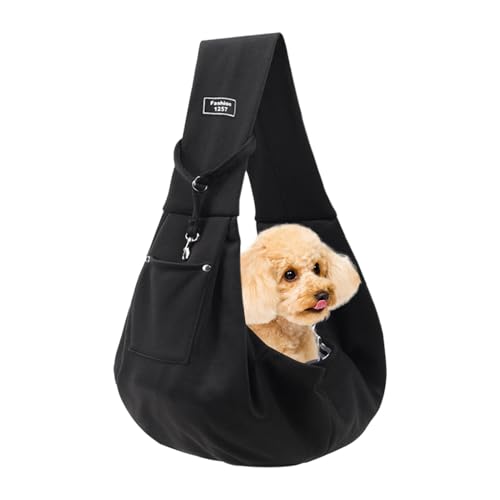 Gvblkq Hundetragetasche, atmungsaktive Haustier-Umhängetasche, tragbare Haustier-Tragetasche, Katzen-Welpen-Tragetasche, weiche Tragetasche für Haustiere, Outdoor-Haustier-Reisetasche, verstellbare von Gvblkq