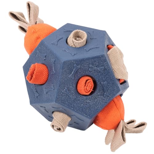 Gvblkq Interaktives Leckerli-Spender Hundespielzeug, Kauspielzeug Leckerli-Spender, Anreicherungsball mit Quietscher, für Zahnreinigung, Schnüffeln, Entspannen, kleine/mittelgroße/große Rassen, 13,5 x Gvblkq Interaktives Leckerli-Spender Hundespielzeug, Kauspielzeug Leckerli-Spender, Anreicherungsball mit Quietscher, für Zahnreinigung, Schnüffeln, Entspannen, kleine/mittelgroße/große Rassen, 13,5 x von Gvblkq