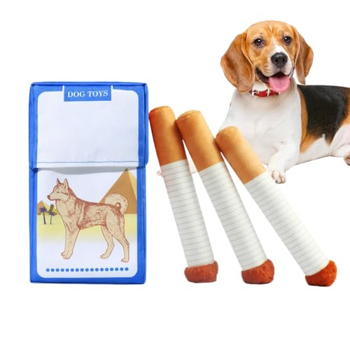 Gvblkq Interaktives Plüsch-Hundespielzeug, Beißtraining, Spielzeug für Welpen, Apportieren geistige Stimulation, Quietsch-Plüsch-Begleiter zum Kauen, Apportieren und Trainingsübungen, 22 x 13 cm von Gvblkq