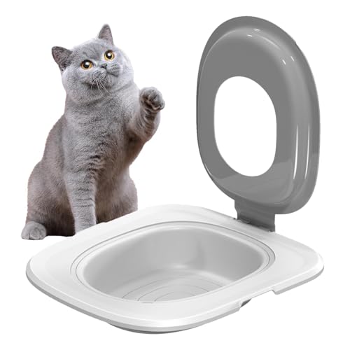 Gvblkq Katzentoilettentraining Tragbare Katzentoilette Kätzchen Töpfchentrainingssystem Wiederverwendbares Haustier-Toiletten-Trainingsset Katzentoiletten-Trainingsset Katzentoilette Alternative von Gvblkq