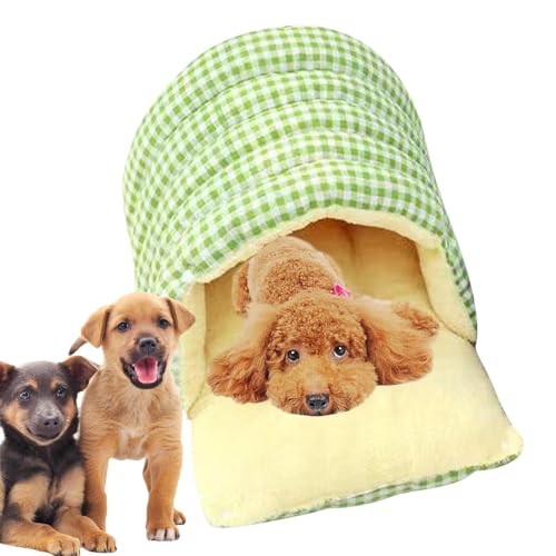 Gvblkq Pet Nest, Soft Plaid Kitten Sleeping Nest, Removable Pet Cave Bed, Washable Cat Sleeping Supplies, Portable Pet Warm Bag, Small Medium Large Pet Bed, Pet Sleeping Cave For Cats, Comfortable Pet von Gvblkq