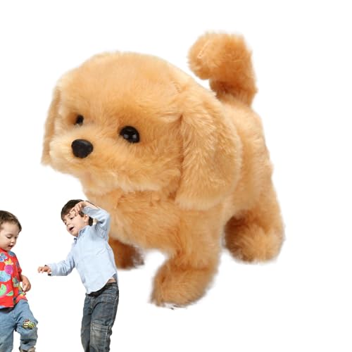 Gvblkq Walking Dog Toy, Electronic Walking Dog, Interactive Dog Toy, Plush Puppy Toy, Barking Dog Toy, Walking Barking Toy, Animated Dog Toy, Walking Plush Toy, Toddler Pet Toy von Gvblkq