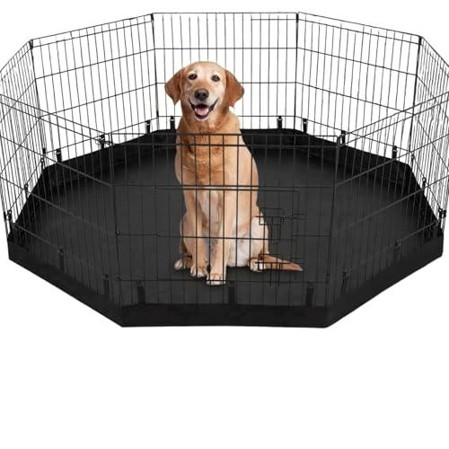 Hunde-Laufgittermatte, Katzenzaun-Pad, Oxford-Tuch, waschbar, Welpen-Pad, wasserdichte Welpentrainings-Haustiermatte für Laufstall, Bett, Sofa und Kofferraum, einfache Installation von Gvblkq