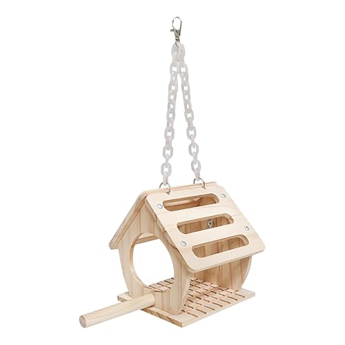 Outdoor Bird Nesting Box, Wooden Birdhouse for Courtyard, Hanging Bird Nest, Birdhouse Kit Outdoor Garden Bird Table Feeder Box Wild Birds, Sparrows and More Wood Birdhouse for Garden von Gvblkq