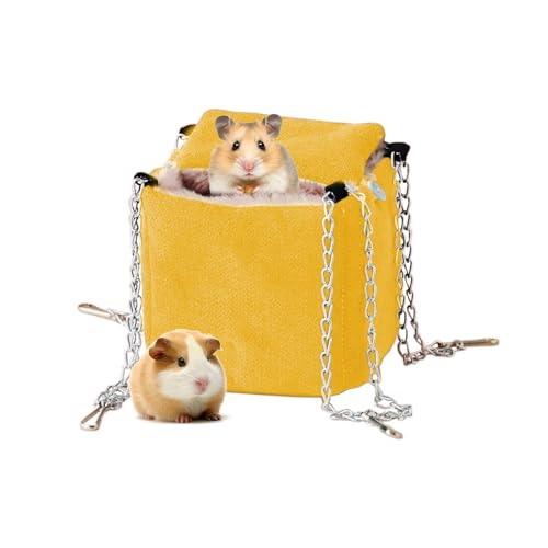 Pet Hammock for Cage, Ferret Bed, Hamster Swing, Chinchilla Nest, Sugar Glider Hanging Rest, Squirrel Bed, Small Animal Swing for Ferrets, Hamsters, Rodents, 3.54x3.54x3.54 inches von Gvblkq