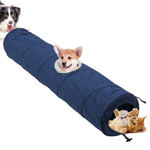 Pet Tunnel Toy, Interactive Cat Dog Toy, Tube Tunnel for Pets, Indoor Pet Exercise Tunnel, Small Animal Play Tunnel, All-Season Pet Play Furniture, Pet Play Tunnel for Balcony, Study Room Pet Tunnel, von Gvblkq