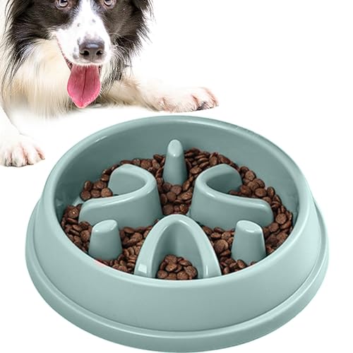 Slow Feeder Dog Bowl, Anti Gulping Puzzle Feeder, Non Slip Cat Cup, Healthy Eating Dish for Pets, Dishwasher Safe for Convenience, Pet Food Bowl for Home Use, 8.27x8.27x1.77 inches von Gvblkq