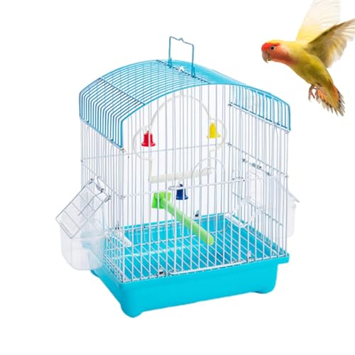 Small Bird Cage, Metal Wire Bird Cages, Parakeet Cage, Budgie Cage, Parrot Home, Multifunctional Parrot Villa, Cockatiel Bird Cage, Parrotlet Cage, Conure Bird Cage, Lovebird Cage, Lovebird Bird Cage von Gvblkq