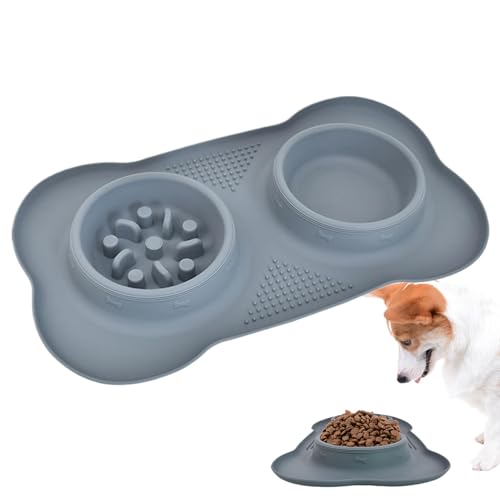 Soft Dog Feeding Bowls, Flexible Dog Bowls, Anti-Gulping Dog Bowls, Pet Slow Feeding Bowl, Interactive Dog Feeding Dish, Cat Feeding Puzzle Bowl, Slow Feed Dog Bowl, Non-Slip Dog Bowls, Dog Feeding Pu von Gvblkq