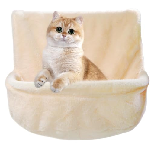 Sturdy Cat Hammock Bed, Cat Wall Hammock for Ferrets, Secure and Stable Cat Hammock, Cat Hammock with Breathable Fabric, Foldable Cat Hammock for Small Pets, Strong Cat Window Seat Bed, Window-Mounted von Gvblkq