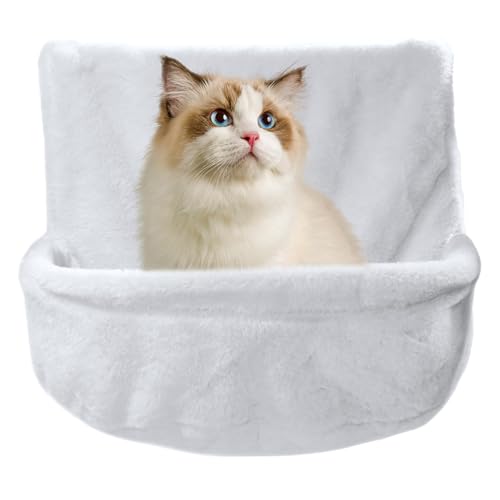 Sturdy Cat Hammock Bed, Cat Wall Hammock for Ferrets, Secure and Stable Cat Hammock, Cat Hammock with Breathable Fabric, Foldable Cat Hammock for Small Pets, Strong Cat Window Seat Bed, Window-Mounted von Gvblkq