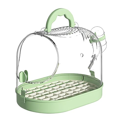 Transparent Hand-held Cage, Parrot Take-Out Cage, Household High-end Portable Cage, Travel Carrier with Tray, Breathable Parrot Cage with Escape-Proof Buckle for Home, Offices, Travel and Camping von Gvblkq