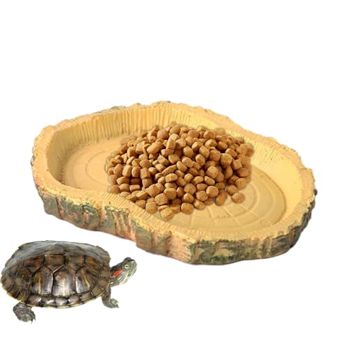 Versatile Turtle Feeding Dishes, Simulation Pet Bowl, PVC Funny Pet Supplies for Bearded Dragon, Lizards, Portable Chameleon Feeders, Reptile Feeding Accessories von Gvblkq