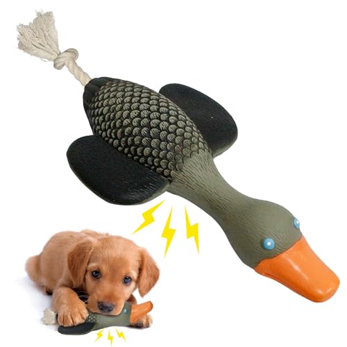 Gvozueei Quietschspielzeug für Hunde, Gummi-Gänse, quietschendes Hundespielzeug für kleine, mittelgroße und große Rassen, robustes Kauspielzeug für Langeweile, Zahnen von Gvozueei