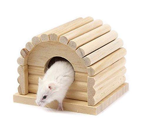 Gwill Haustier Kleintier Hamster Holzhaus Hamster Käfig Hamster Versteck Spielzeug von Gwill